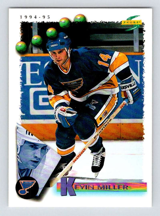 1994-95 Score Hockey #25 Kevin Miller  St. Louis Blues  V90690 Image 1