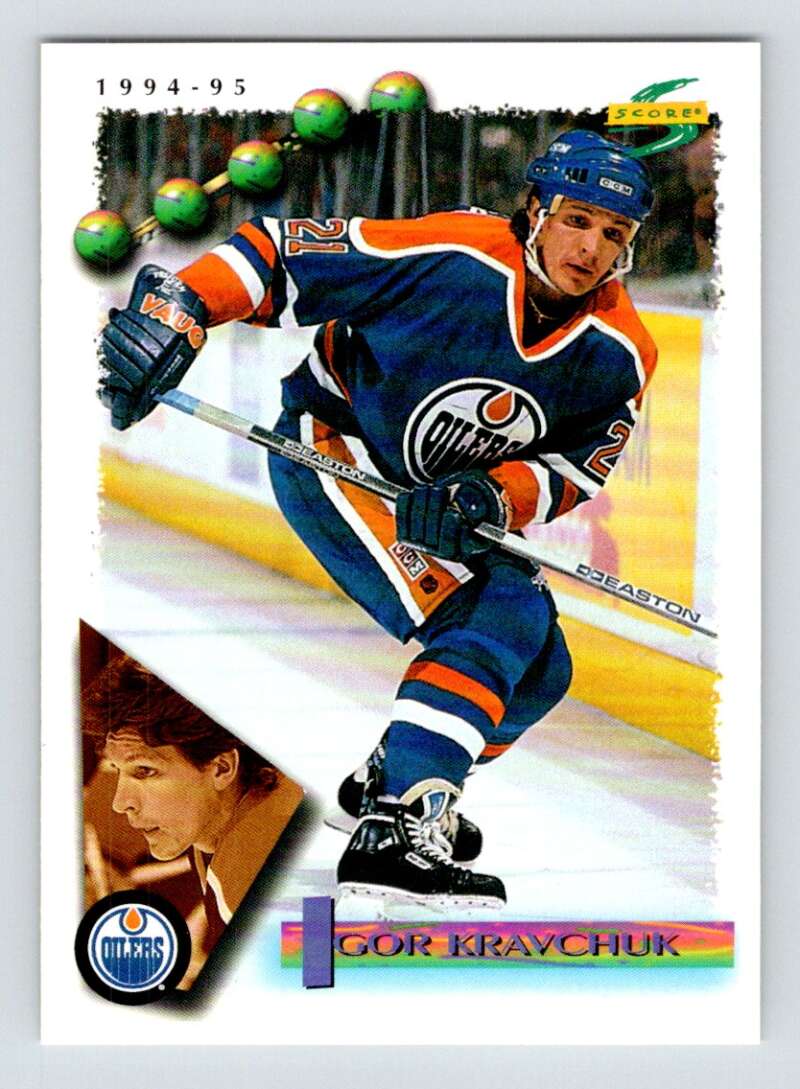 1994-95 Score Hockey #33 Igor Kravchuk Edmonton Oilers V90698 Image 1