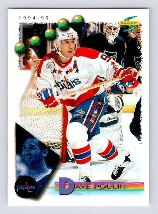 1994-95 Score Hockey #38 Dave Poulin  Washington Capitals  V90703 Image 1