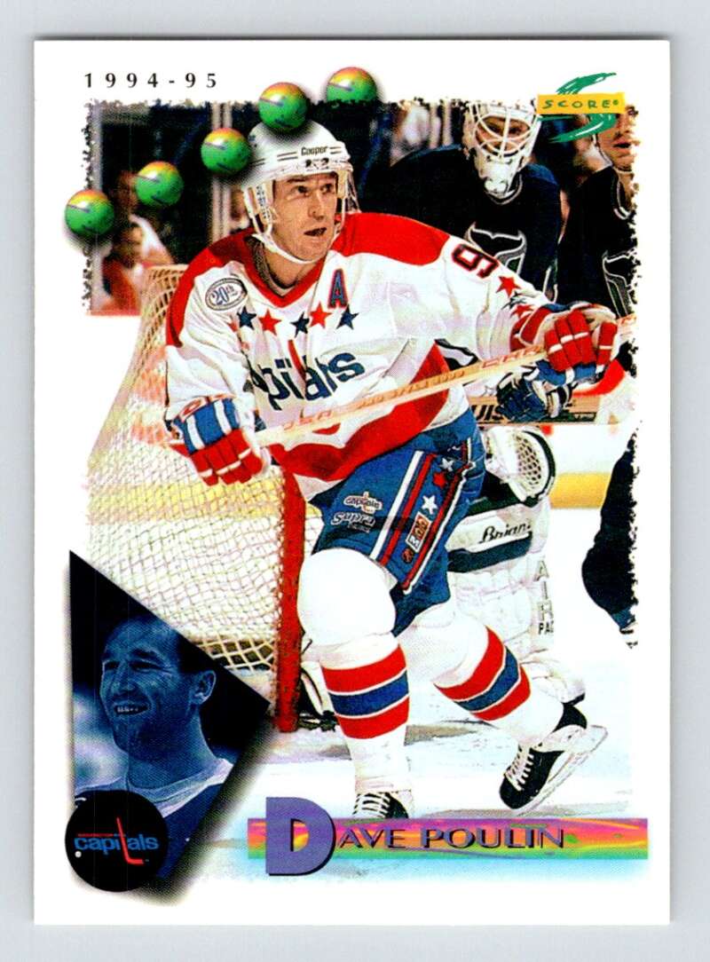 1994-95 Score Hockey #38 Dave Poulin Washington Capitals V90703 Image 1