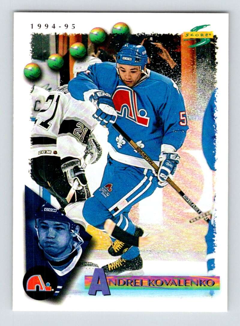 1994-95 Score Hockey #39 Andrei Kovalenko Quebec Nordiques V90704 Image 1