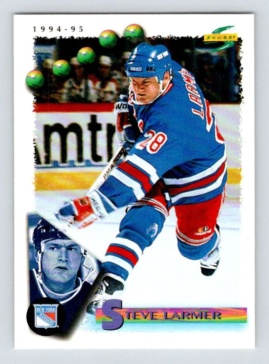 1994-95 Score Hockey #40 Steve Larmer  New York Rangers  V90705 Image 1