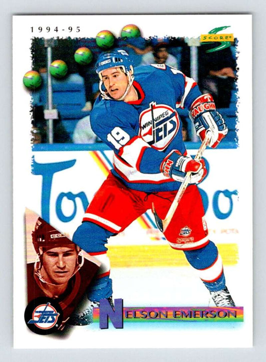 1994-95 Score Hockey #41 Nelson Emerson  Winnipeg Jets  V90706 Image 1