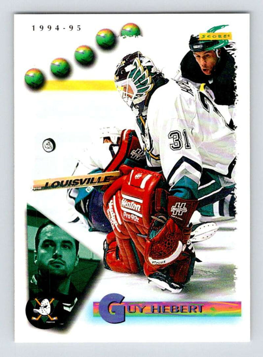 1994-95 Score Hockey #42 Guy Hebert  Anaheim Ducks  V90707 Image 1