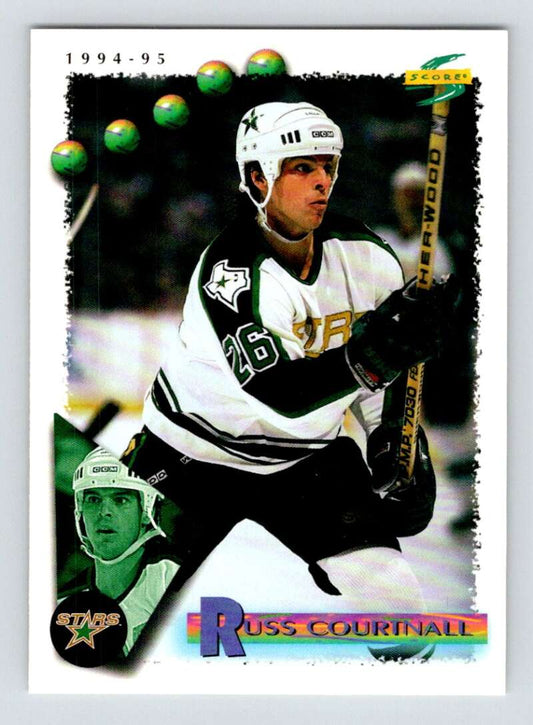 1994-95 Score Hockey #43 Russ Courtnall  Dallas Stars  V90708 Image 1