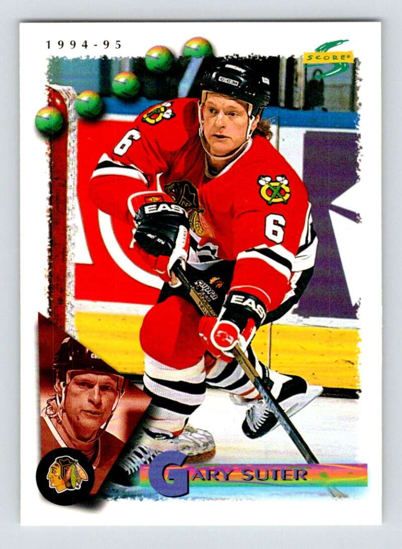 1994-95 Score Hockey #44 Gary Suter Chicago Blackhawks V90709 Image 1