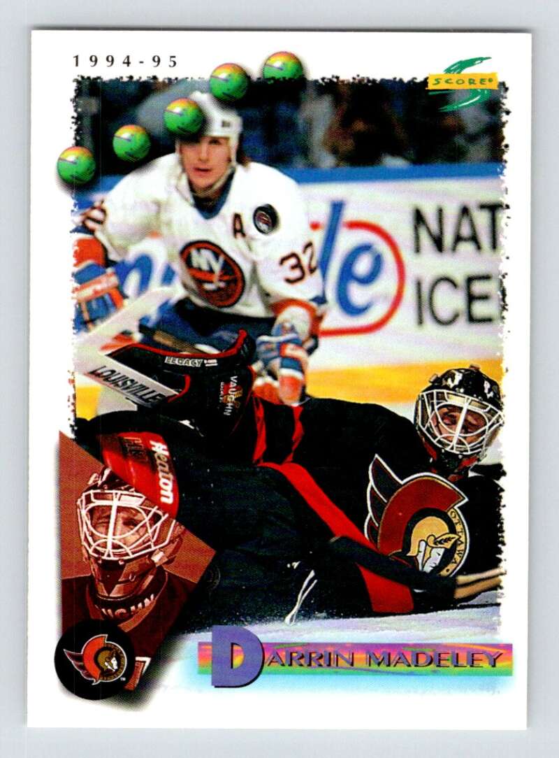1994-95 Score Hockey #51 Darrin Madeley  Ottawa Senators  V90716 Image 1