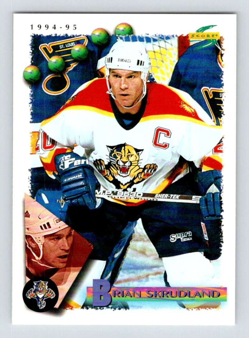 1994-95 Score Hockey #53 Brian Skrudland Florida Panthers V90718 Image 1