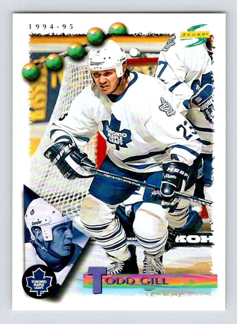 1994-95 Score Hockey #55 Todd Gill Toronto Maple Leafs V90720 Image 1