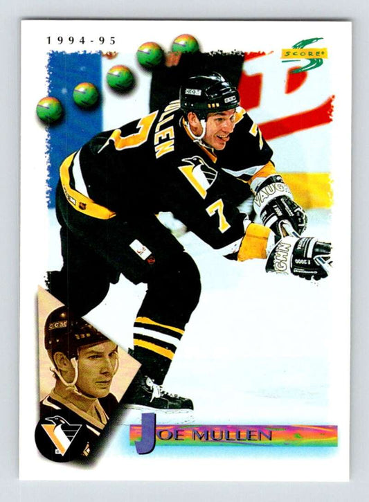 1994-95 Score Hockey #57 Joe Mullen  Pittsburgh Penguins  V90722 Image 1