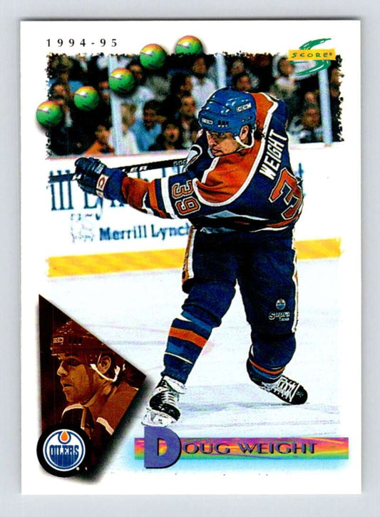 1994-95 Score Hockey #58 Doug Weight  Edmonton Oilers  V90723 Image 1