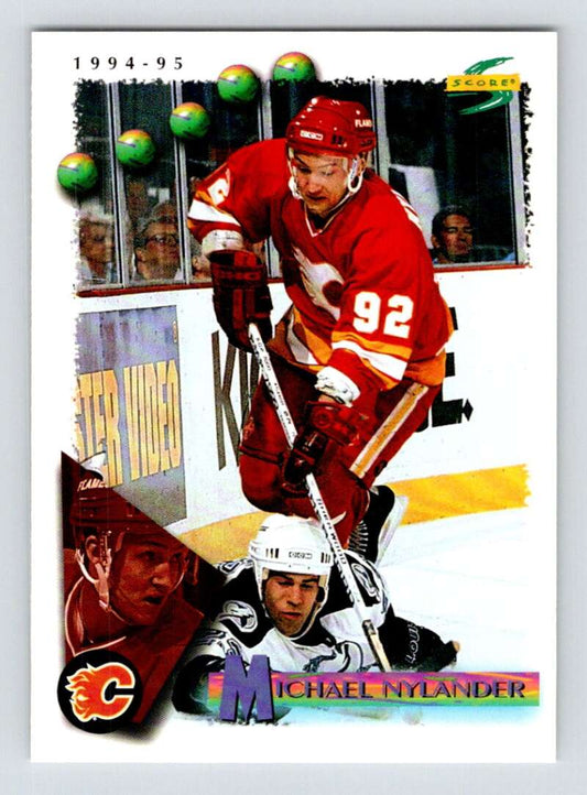 1994-95 Score Hockey #59 Michael Nylander  Calgary Flames  V90724 Image 1