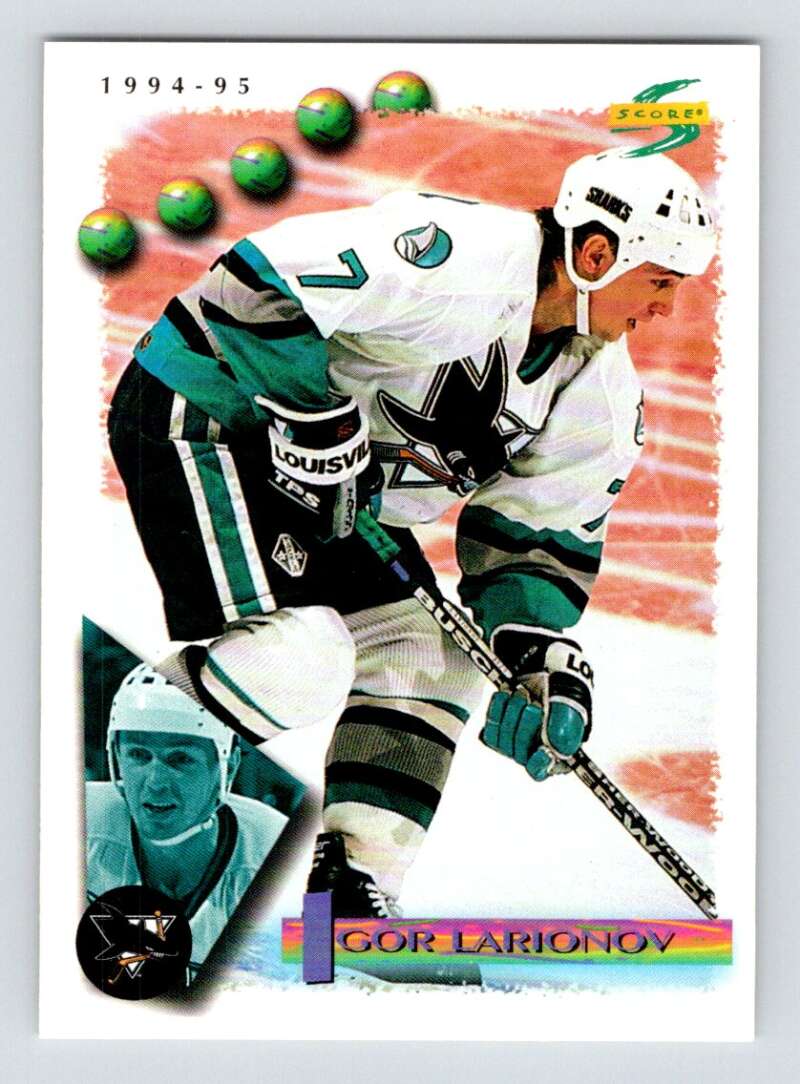 1994-95 Score Hockey #61 Igor Larionov San Jose Sharks V90726 Image 1