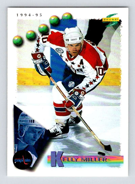 1994-95 Score Hockey #63 Kelly Miller  Washington Capitals  V90728 Image 1