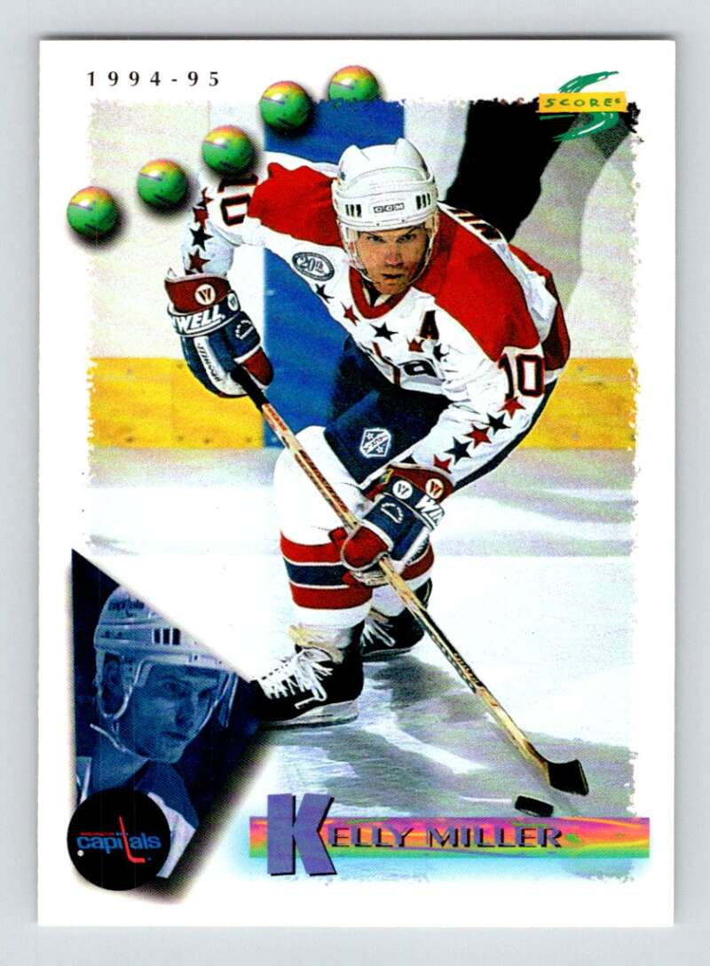 1994-95 Score Hockey #63 Kelly Miller Washington Capitals V90728 Image 1