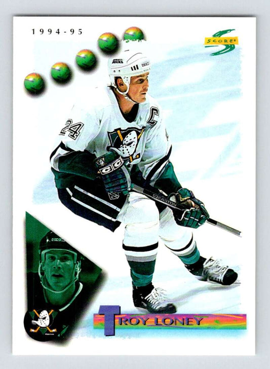 1994-95 Score Hockey #67 Troy Loney  Anaheim Ducks  V90732 Image 1