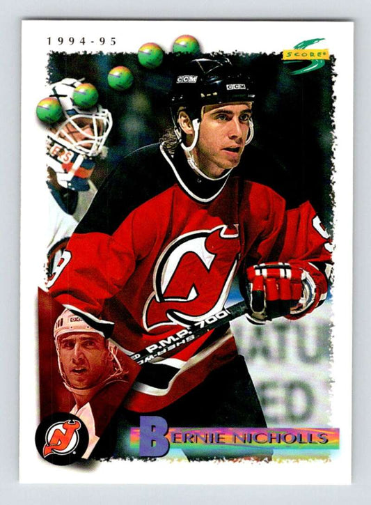 1994-95 Score Hockey #74 Bernie Nicholls  New Jersey Devils  V90739 Image 1