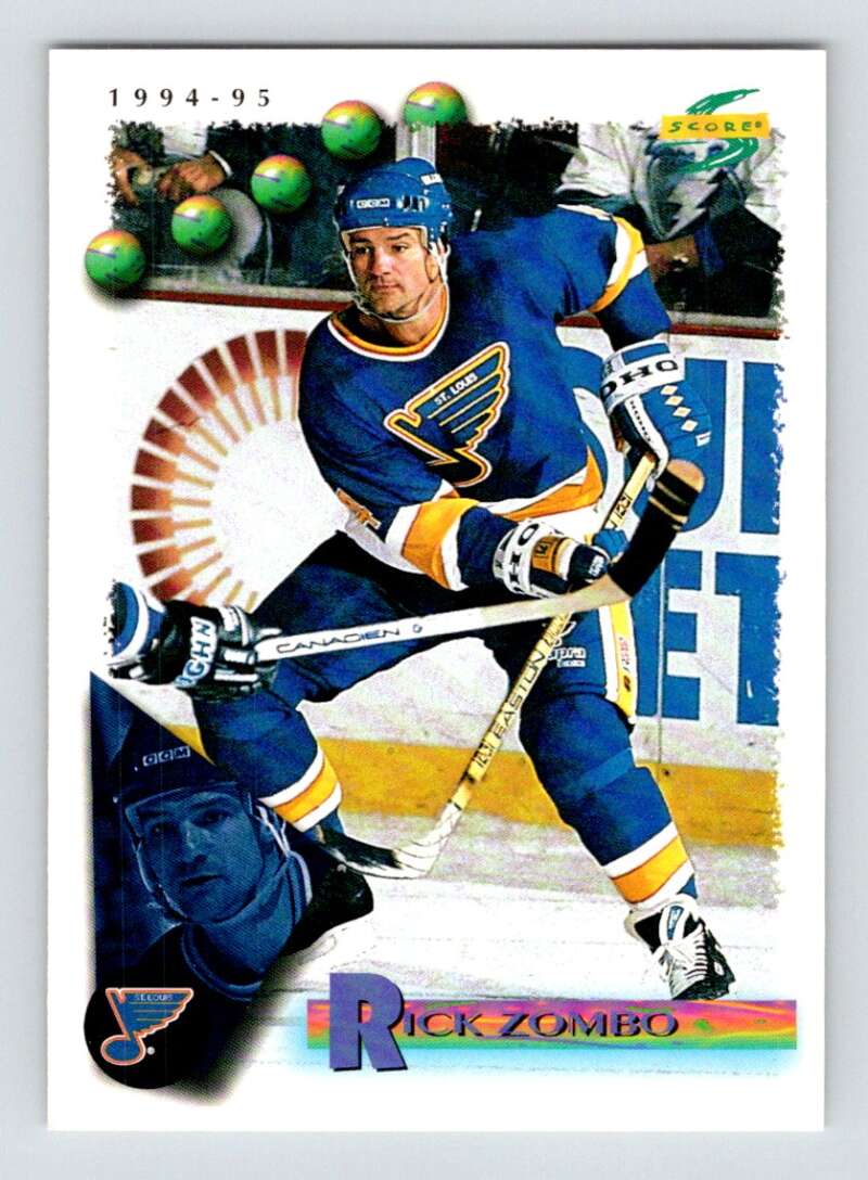 1994-95 Score Hockey #75 Rick Zombo St. Louis Blues V90740 Image 1