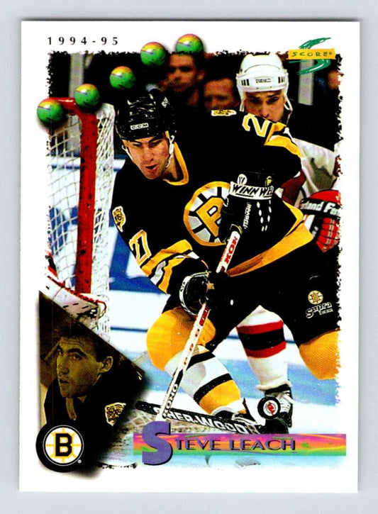1994-95 Score Hockey #79 Steve Leach  Boston Bruins  V90744 Image 1