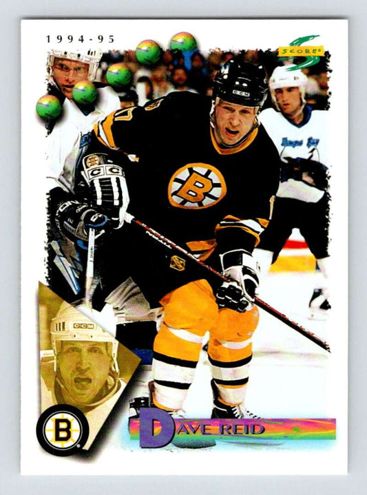 1994-95 Score Hockey #80 David Reid  Boston Bruins  V90745 Image 1