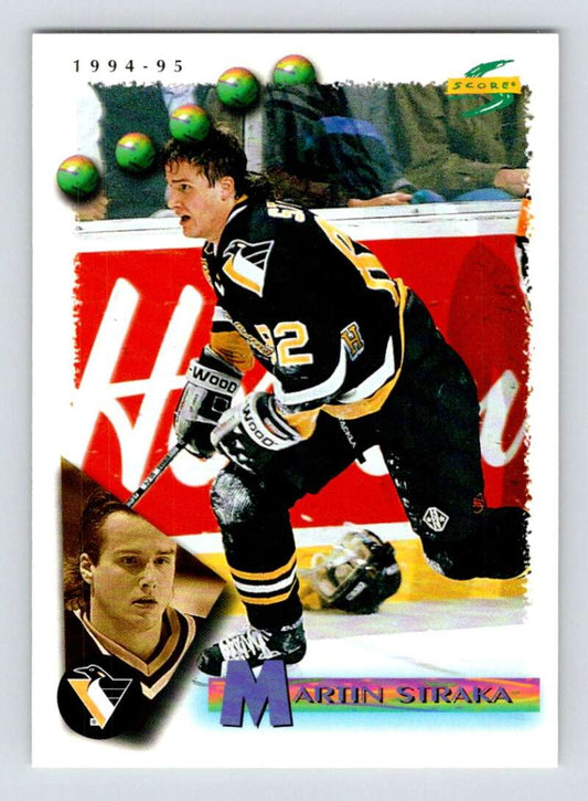 1994-95 Score Hockey #82 Martin Straka  Pittsburgh Penguins  V90747 Image 1