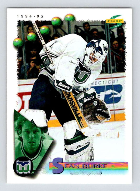 1994-95 Score Hockey #84 Sean Burke  Hartford Whalers  V90749 Image 1