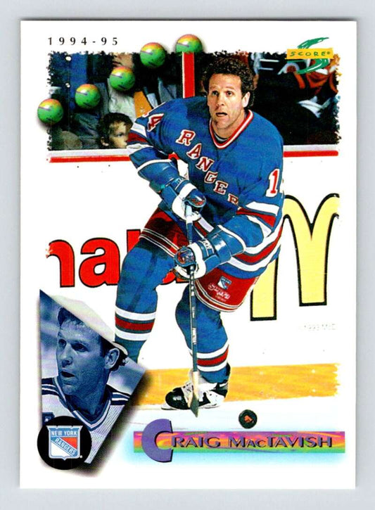 1994-95 Score Hockey #85 Craig MacTavish  New York Rangers  V90750 Image 1
