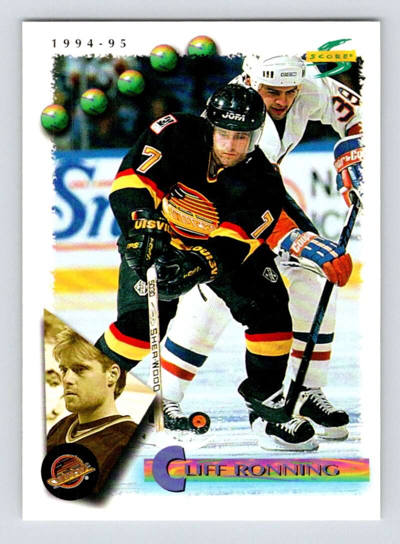 1994-95 Score Hockey #86 Cliff Ronning Vancouver Canucks V90751 Image 1