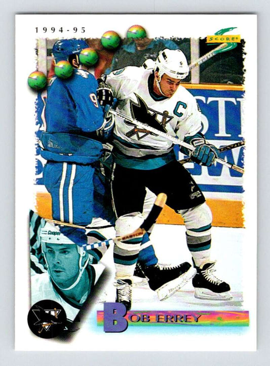1994-95 Score Hockey #87 Bob Errey  San Jose Sharks  V90752 Image 1