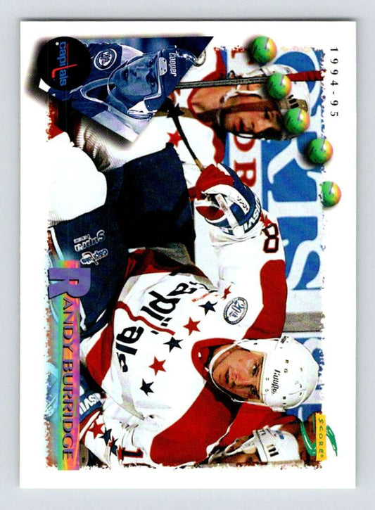 1994-95 Score Hockey #90 Randy Burridge  Washington Capitals  V90755 Image 1