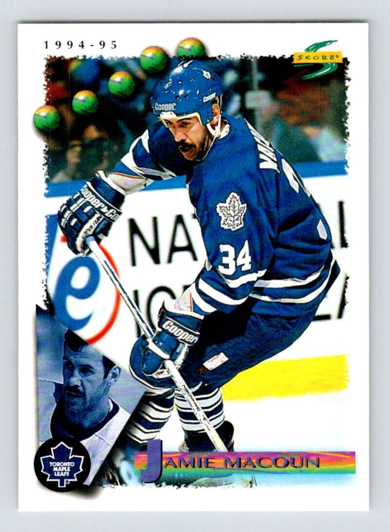 1994-95 Score Hockey #106 Jamie Macoun Toronto Maple Leafs V90771 Image 1