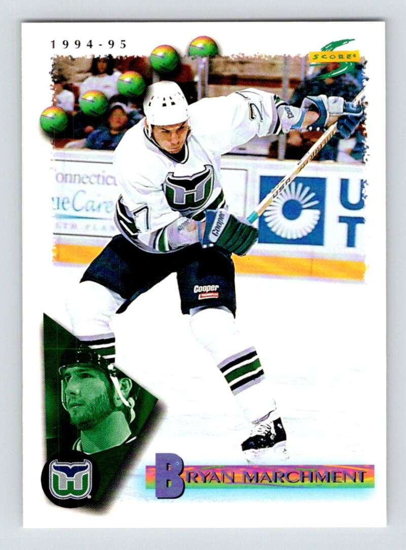 1994-95 Score Hockey #107 Bryan Marchment Hartford Whalers V90772 Image 1