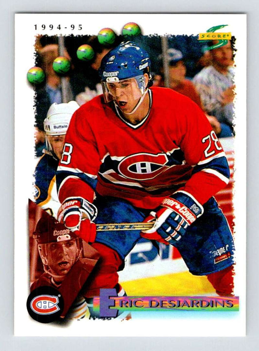1994-95 Score Hockey #110 Eric Desjardins  Montreal Canadiens  V90775 Image 1
