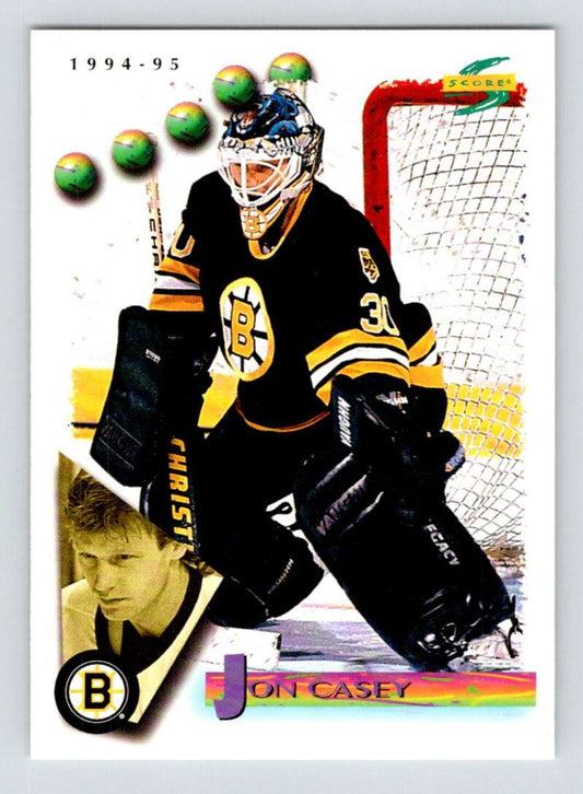 1994-95 Score Hockey #111 Jon Casey  Boston Bruins  V90776 Image 1
