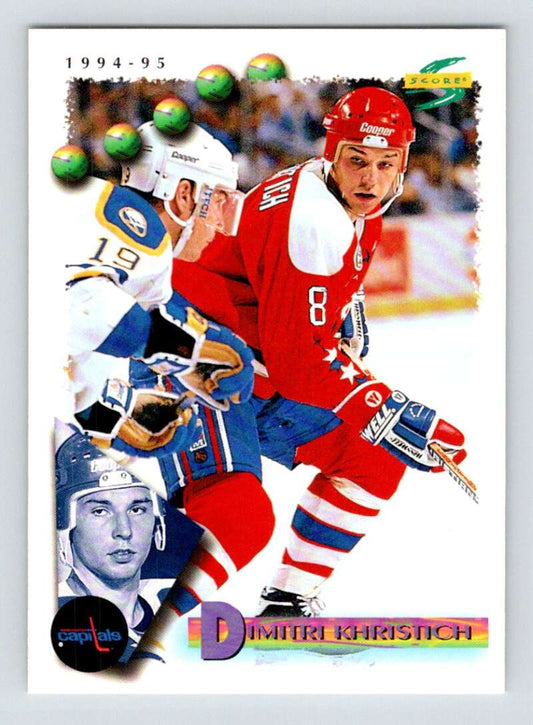 1994-95 Score Hockey #118 Dimitri Khristich  Washington Capitals  V90783 Image 1