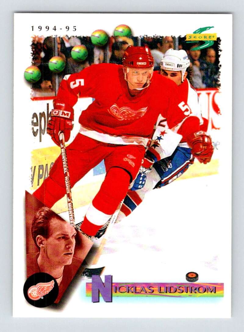 1994-95 Score Hockey #119 Nicklas Lidstrom Detroit Red Wings V90784 Image 1