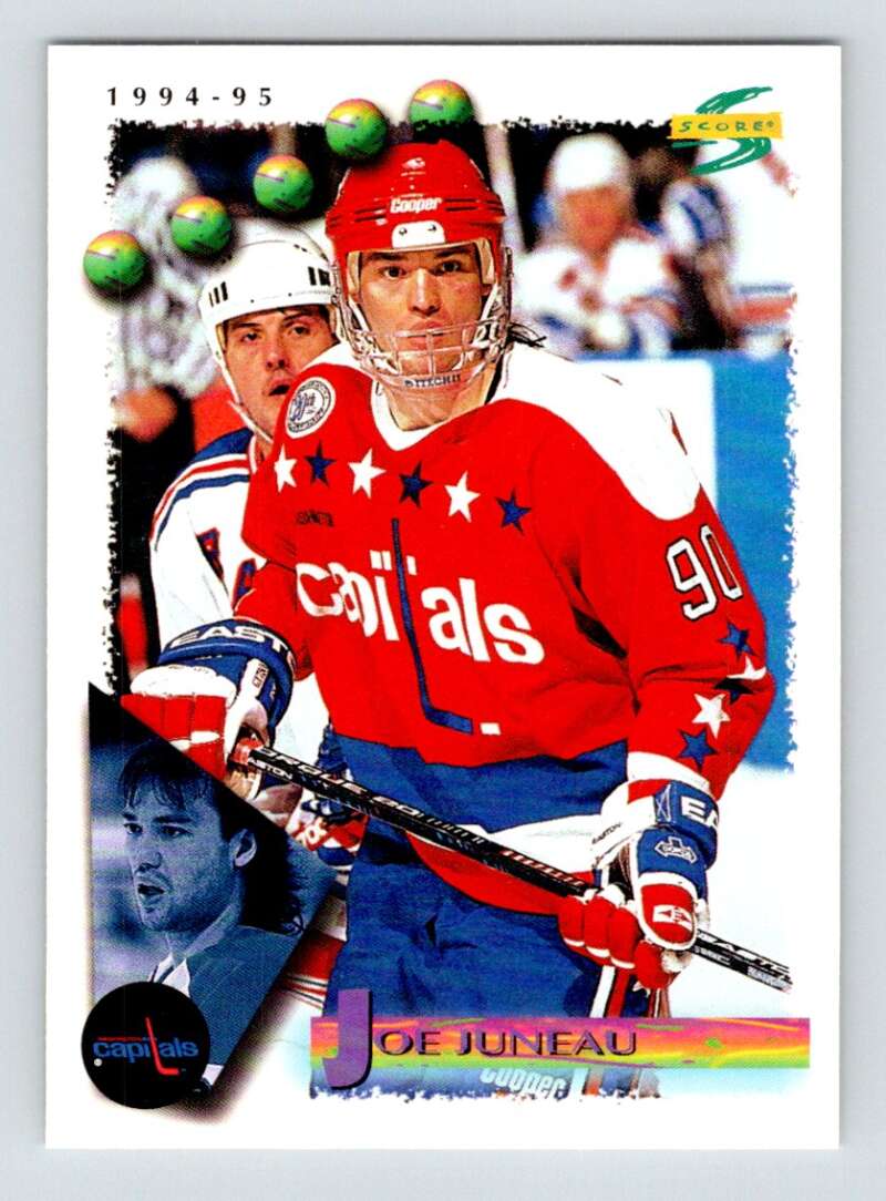 1994-95 Score Hockey #124 Joe Juneau Washington Capitals V90789 Image 1