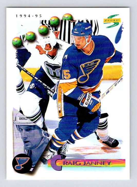 1994-95 Score Hockey #127 Craig Janney  St. Louis Blues  V90792 Image 1