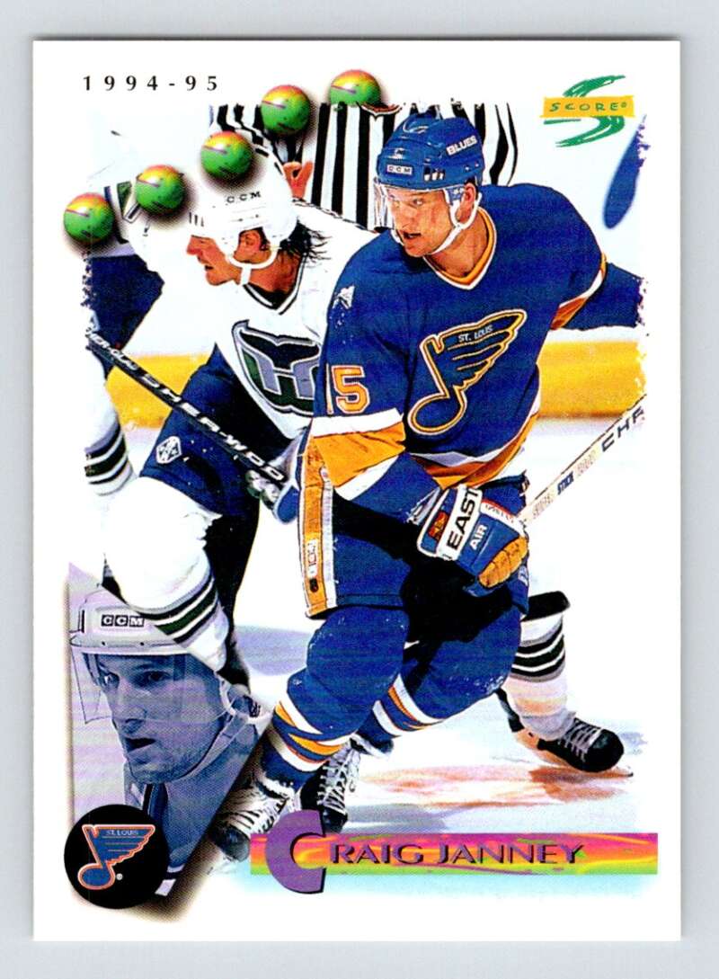 1994-95 Score Hockey #127 Craig Janney  St. Louis Blues  V90792 Image 1