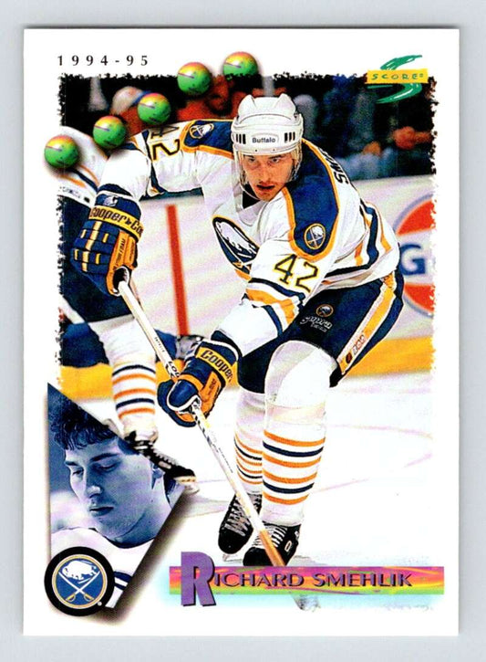 1994-95 Score Hockey #129 Richard Smehlik  Buffalo Sabres  V90794 Image 1