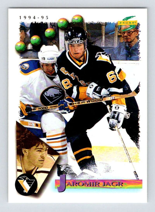 1994-95 Score Hockey #135 Jaromir Jagr  Pittsburgh Penguins  V90800 Image 1