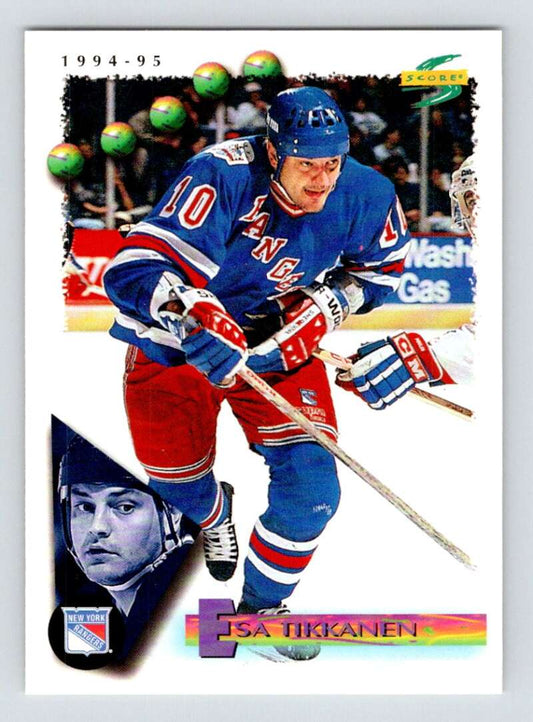 1994-95 Score Hockey #136 Esa Tikkanen  New York Rangers  V90801 Image 1