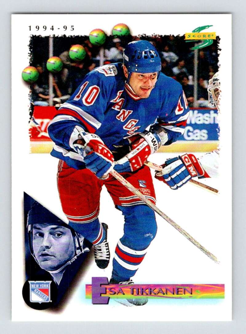 1994-95 Score Hockey #136 Esa Tikkanen New York Rangers V90801 Image 1