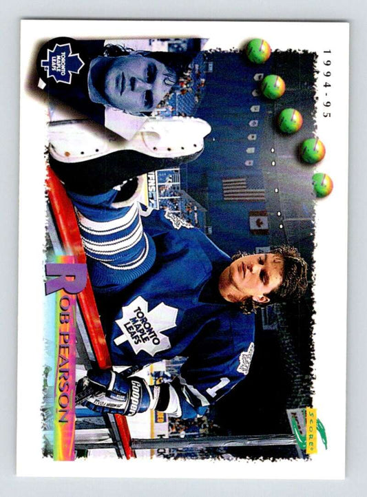 1994-95 Score Hockey #137 Rob Pearson  Toronto Maple Leafs  V90802 Image 1