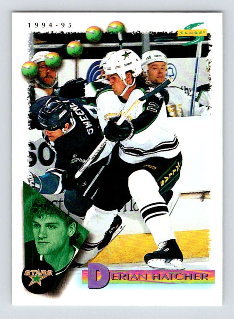 1994-95 Score Hockey #148 Derian Hatcher Dallas Stars V90813 Image 1