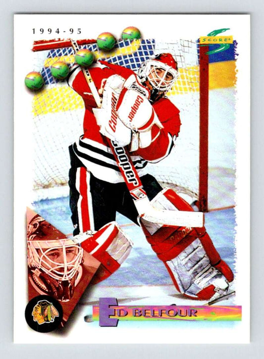 1994-95 Score Hockey #149 Ed Belfour  Chicago Blackhawks  V90814 Image 1