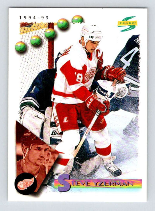 1994-95 Score Hockey #150 Steve Yzerman  Detroit Red Wings  V90815 Image 1