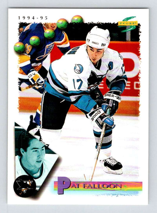 1994-95 Score Hockey #152 Pat Falloon  San Jose Sharks  V90817 Image 1
