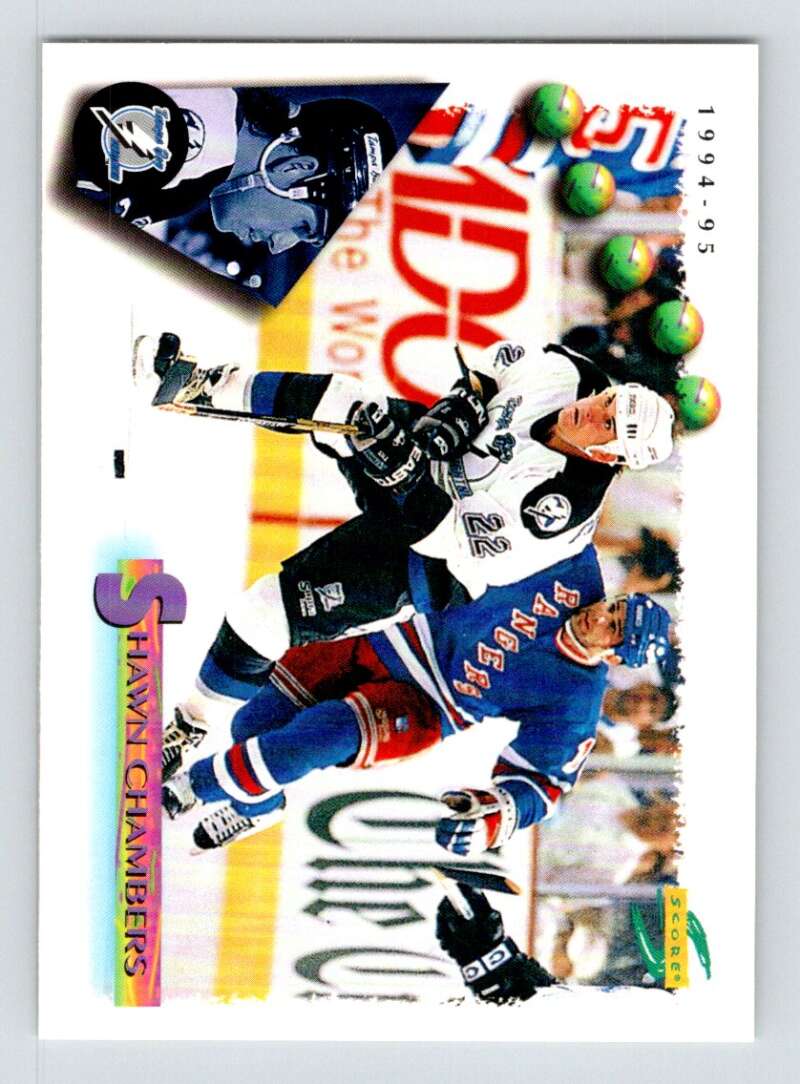 1994-95 Score Hockey #153 Shawn Chambers Tampa Bay Lightning V90818 Image 1