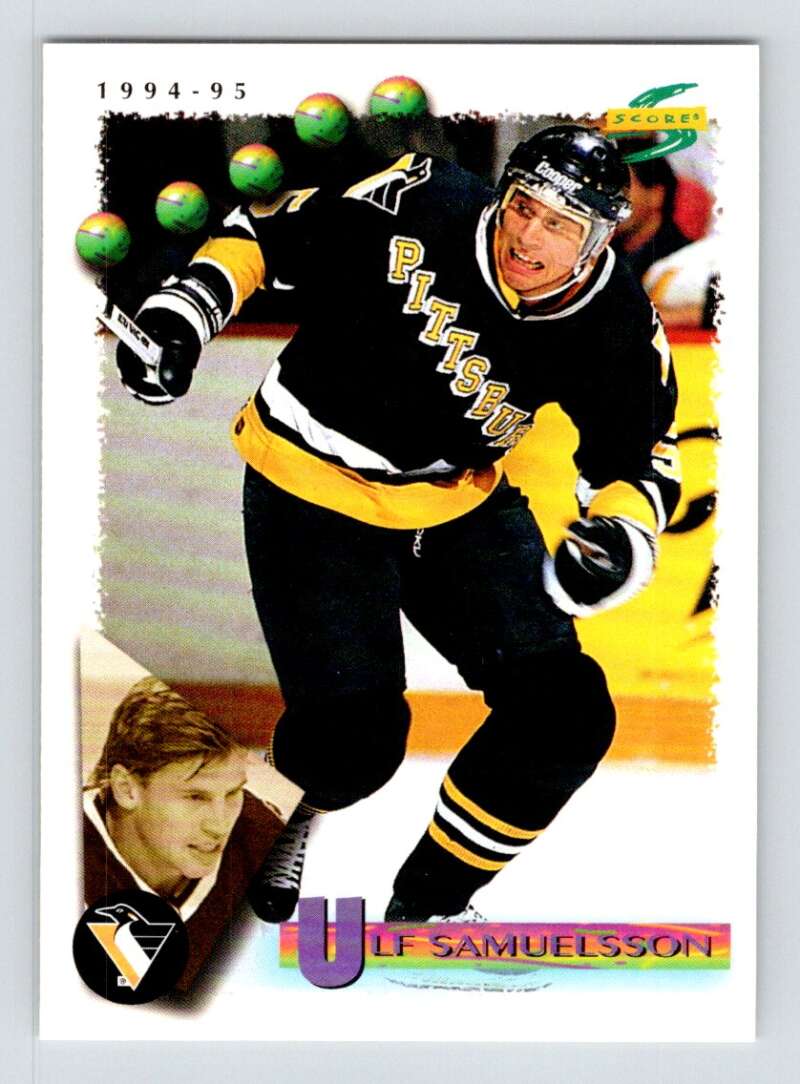 1994-95 Score Hockey #156 Ulf Samuelsson Pittsburgh Penguins V90821 Image 1